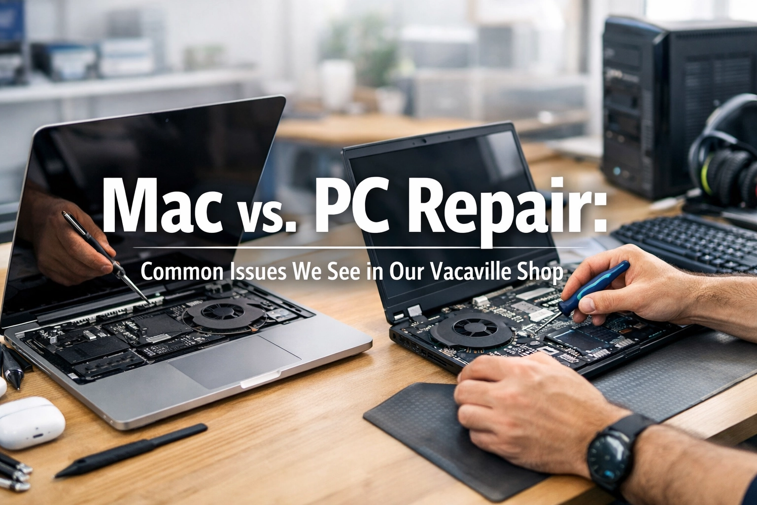 Mac Repair in Vacaville: Issues We Fix Every Week