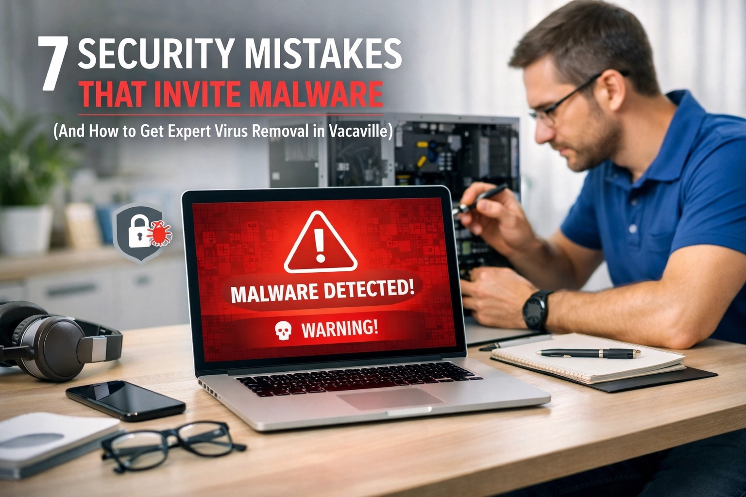 7 Security Mistakes That Invite Malware (And How to Get Expert Virus Removal in Vacaville)
