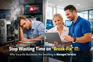 Stop Wasting Time on ‘Break-Fix’ IT: Why Vacaville Businesses Are Switching to Managed Services